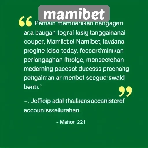 Tanggapan Pemain Terhadap Layanan Pelanggan Mamibet